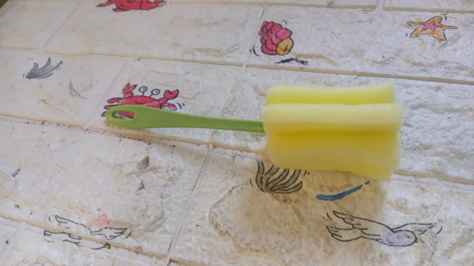 7443 Sponge Cup Washing Brush/ Washing Cup Milk Bottle Cleaning Brush Kitchen Brush Water Cup Tea Cup Brush, Sponge Head Household Kitchen Cleaning Tool (20Cm) 7443 Sponge Cup Washing Brush/ Washing Cup Milk Bottle Cleaning Brush Kitchen Brush Water Cup Tea Cup Brush, Sponge Head Household Kitchen Cleaning Tool (20Cm)